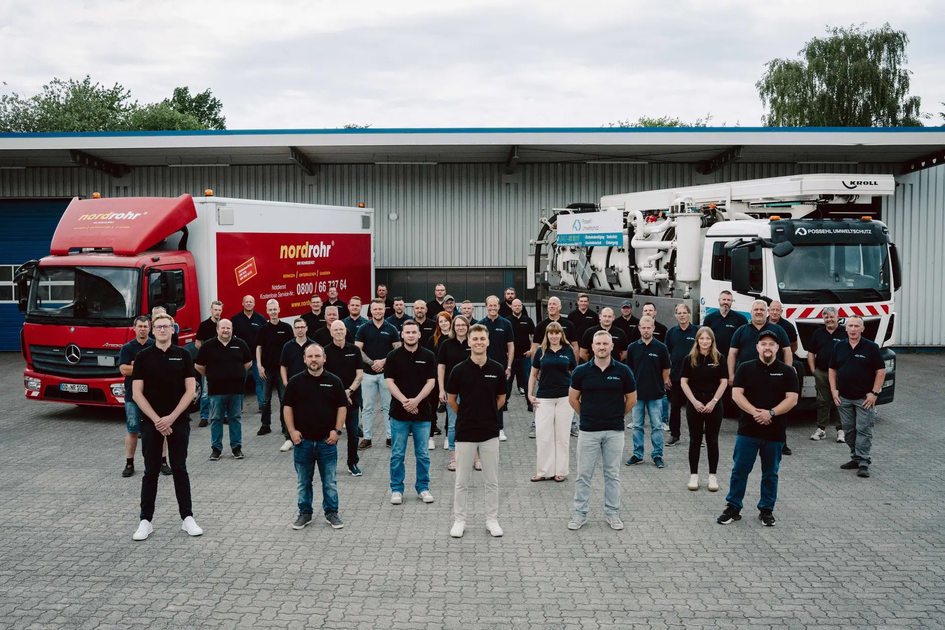 Teambild Possehl Umweltschutz & nordrohr